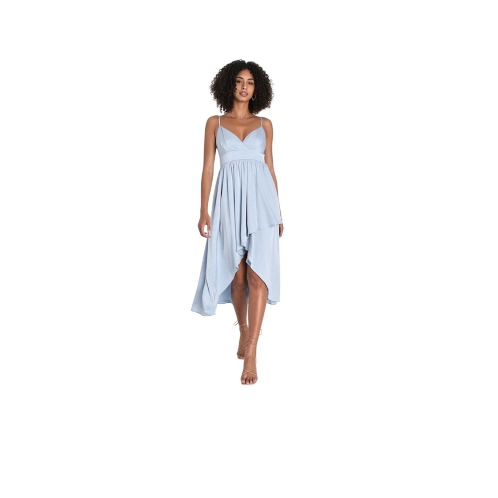 NWT Lulus‎ Blue High Low Sleeveless Dress Size S